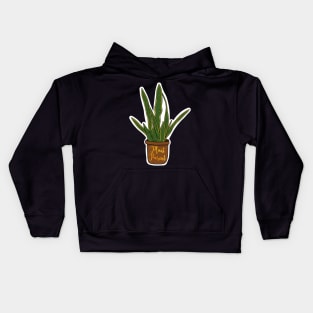 Snake Plant Parent Kids Hoodie